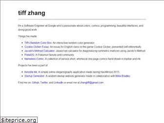 tiffzhang.com