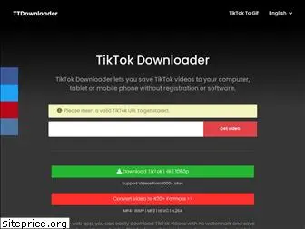 tiktokdownloader.net