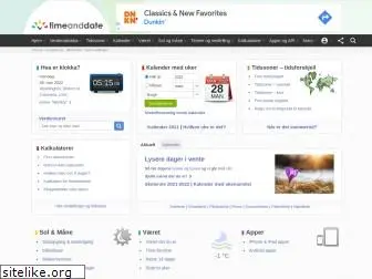timeanddate.no