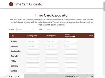 timecard-calculator.net