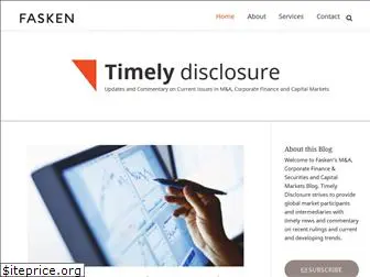 timelydisclosure.com