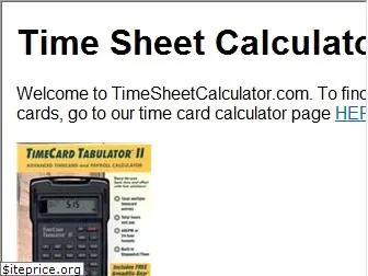 timesheetcalculator.com