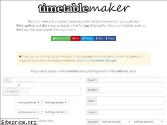 timetablemaker.com