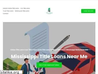 titleloanmississippi.com