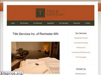 titleservicesrochester.com