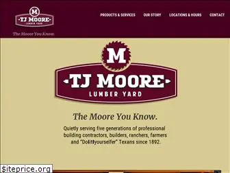 tjmoorelumber.com