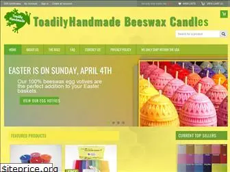 toadilyhandmadebeeswaxcandles.com