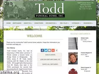 toddfuneralhome.net