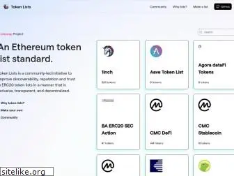 tokenlists.org