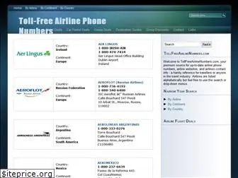 tollfreeairlinenumbers.com