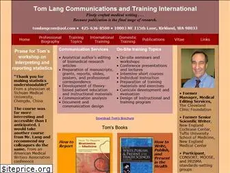 tomlangcommunications.com