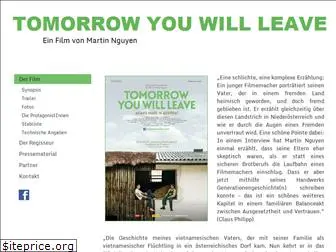 tomorrowyouwillleave.com