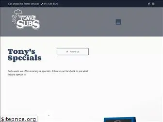 tonyssubs.com