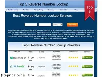 top5reversenumberlookup.com