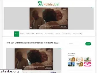 topholidaylist.com