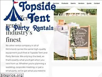 topsidetentrentals.com