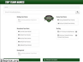 topteamnames.com