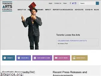 torontoartscouncil.org