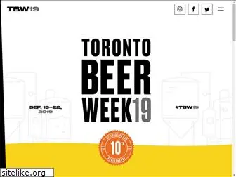 torontobeerweek.com