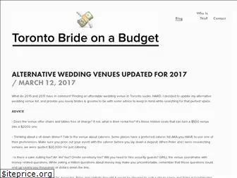 torontobrideonabudget.com