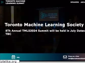 torontomachinelearning.com