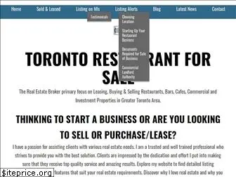 torontorestaurantforsale.com