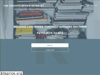 torontoreviewofbooks.com