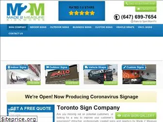 torontosigncompany.com