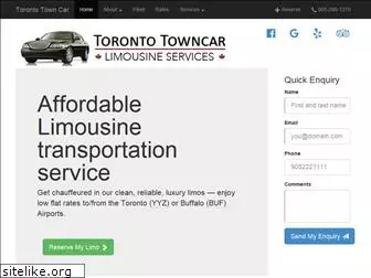 torontotowncar.com