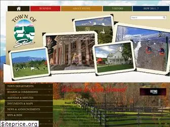 townofstowevt.org