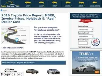 toyotaclearanceprices.com