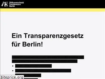 transparenzgesetz.de
