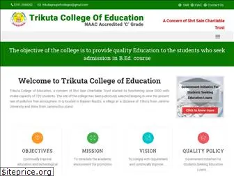 trikutacollegeofeducation.com