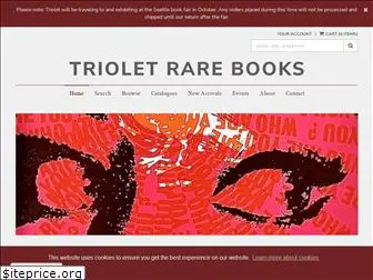trioletrarebooks.com