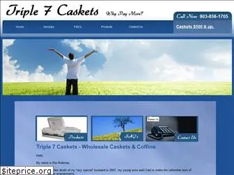 triple7caskets.com