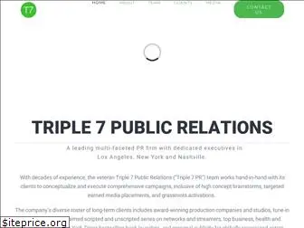 triple7pr.com