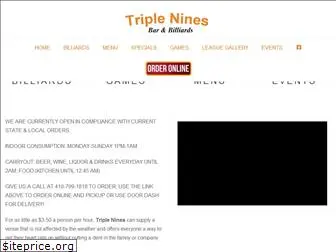 tripleninesbarandbilliards.com
