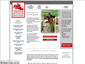 triplerisehorseshows.com