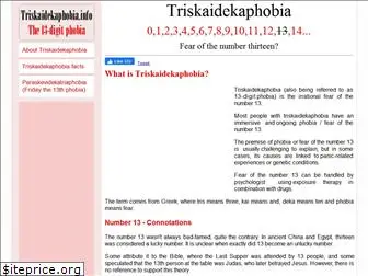 triskaidekaphobia.info