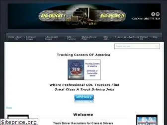 truckingcareersofamerica.com