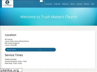 truthmatterschurch.org