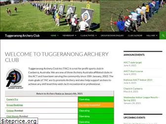 tuggeranongarchery.com