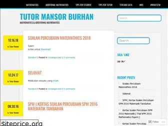 www.tutormansor.wordpress.com