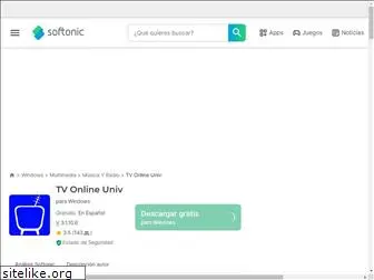 tv-online-univ.softonic.com