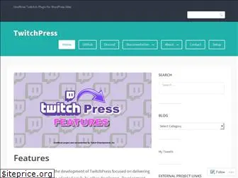 TwitchPress – Unofficial Twitch.tv Plugin for WordPress Sites