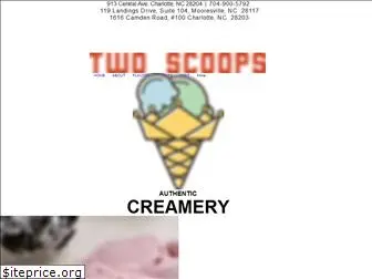 twoscoopscreamery.com