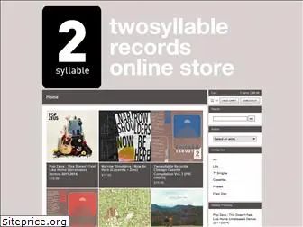 twosyllablerecords.bigcartel.com