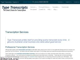 typetranscripts.com.au