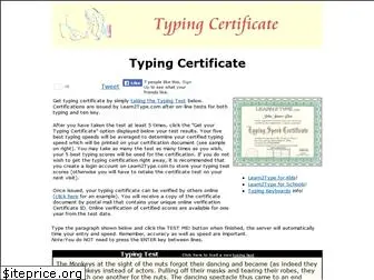 typingcertificate.com