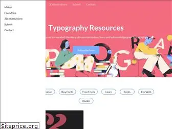 typographyresources.com